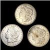 (3) Morgan Silver Dollars (1896, (2) 1921) UNCIRC