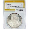 1880-S Morgan Silver Dollar PGA MS63+ PL