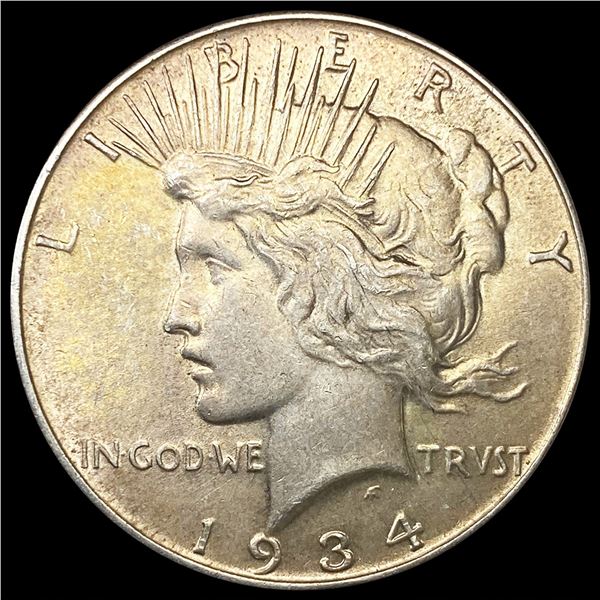 1934 Silver Peace Dollar CLOSE UNCIRCULATED