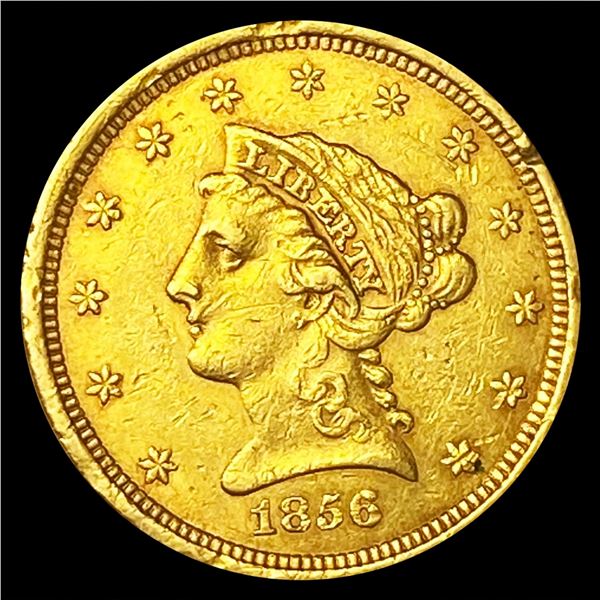 1856 $2.50 Gold Quarter Eagle LIGHTLY CIRCULATED