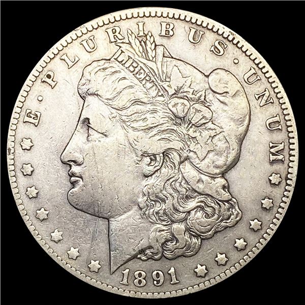 1891-CC Morgan Silver Dollar LIGHTLY CIRCULATED