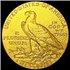 Image 2 : 1909-D $5 Gold Half Eagle ABOUT UNCIRCULATED