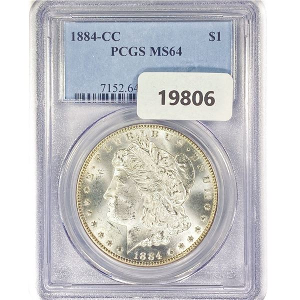 1884-CC Morgan Silver Dollar PCGS MS64