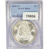 Image 1 : 1884-CC Morgan Silver Dollar PCGS MS64