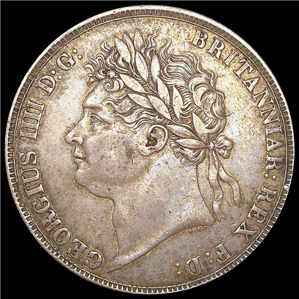 1821 G.B. Silver Secundo Crown LIGHTLY CIRCULATED