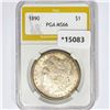 1890 Morgan Silver Dollar PGA MS66
