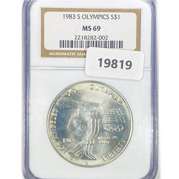 1983-S Olympics Silver Dollar NGC MS69