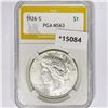 1926-S Silver Peace Dollar PGA MS63
