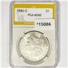 1880-O Morgan Silver Dollar PGA MS60