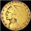 1909 $2.50 Gold Quarter Eagle NICE CIRCULATED