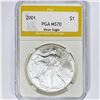 2001 American Silver Eagle PGA MS70