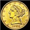 1906-S $5 Gold Half Eagle CLOSE UNCIRCULATED