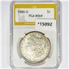 1880-O Morgan Silver Dollar PGA MS64