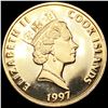 Image 1 : 1997 Cook Isles .08oz Gold $50 GEM PROOF