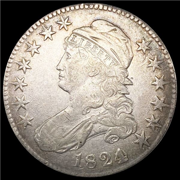 1824/0 Capped Bust Half Dollar CLOSE UNC