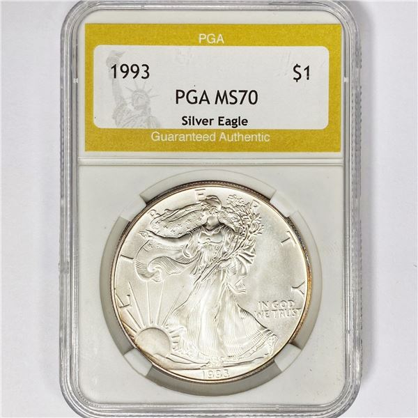 1993 American Silver Eagle PGA MS70