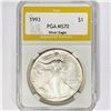 1993 American Silver Eagle PGA MS70