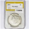 1892 Morgan Silver Dollar PGA MS63
