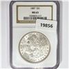 1887 Morgan Silver Dollar NGC MS63