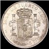 Image 2 : 1895 Puerto Rico Silver 1 Peso UNCIRCULATED