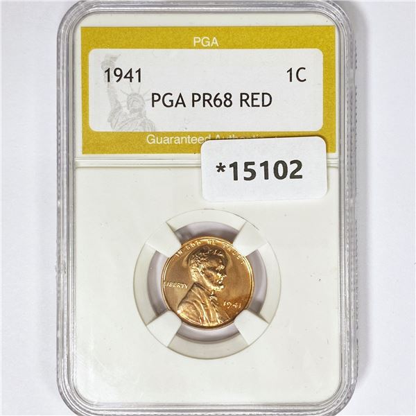 1941 Wheat Cent PGA PR68 RED