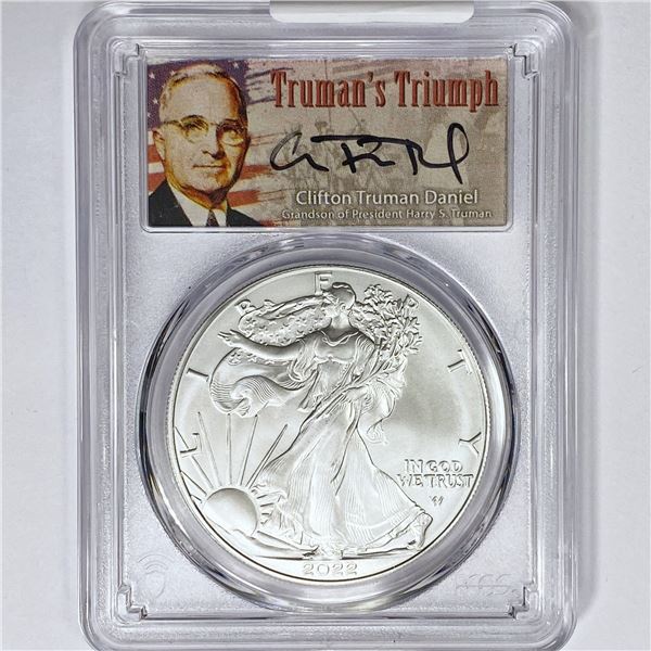 2022 ASE Truman Daniel Signed PCGS MS70 1st Day