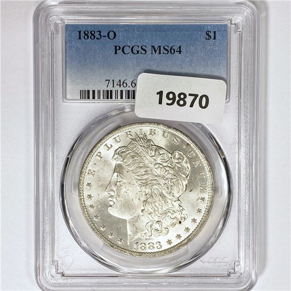 1883-O Morgan Silver Dollar PCGS MS64