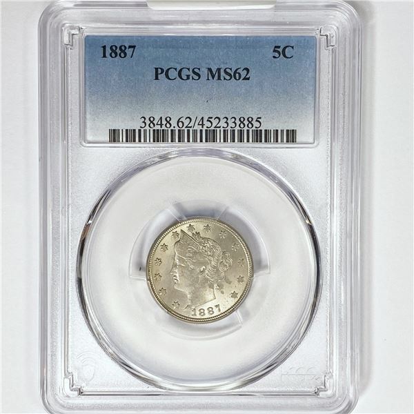 1887 Liberty Victory Nickel PCGS MS62