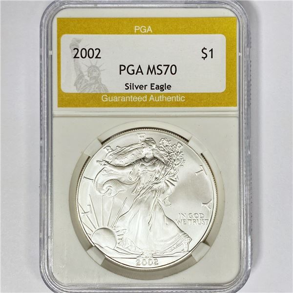 2002 American Silver Eagle PGA MS70