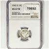 Image 1 : 1942-D Mercury Silver Dime NGC MS67 FB