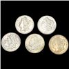 (5) Morgan Silver Dollars (1887, 1896, 1898, 1921