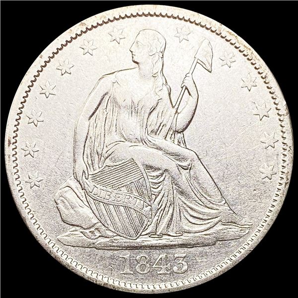 1843-O Seated Liberty Half Dollar CLOSE UNC