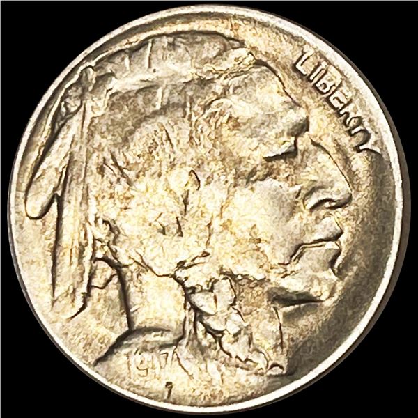 1917-D Buffalo Nickel NEARLY UNCIRCULATED