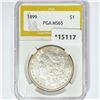 1899 Morgan Silver Dollar PGA MS65