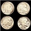 Image 1 : (5) Buffalo Nickels ((3) 1913, 1938-D) UNCIRCULAT