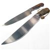 2 Stainless Steel Large Knives