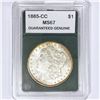 1885-CC Morgan Silver Dollar GG MS67