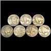 Image 2 : (7) Buffalo Nickels (1913-D, 1915, 1924-S, 1934-D