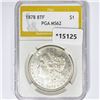 1878 8TF Morgan Silver Dollar PGA MS62