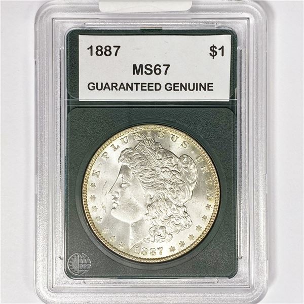 1887 Morgan Silver Dollar GG MS67