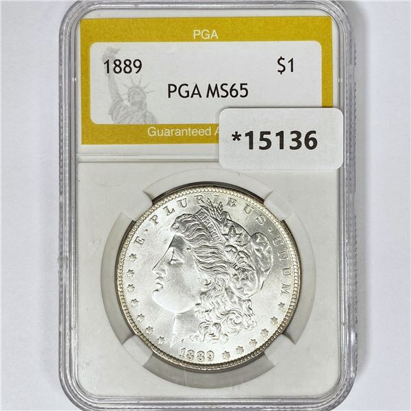 1889 Morgan Silver Dollar PGA MS65