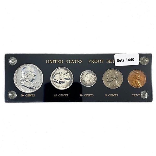 1952 US Proof Coin Set GEM (5 Coins)