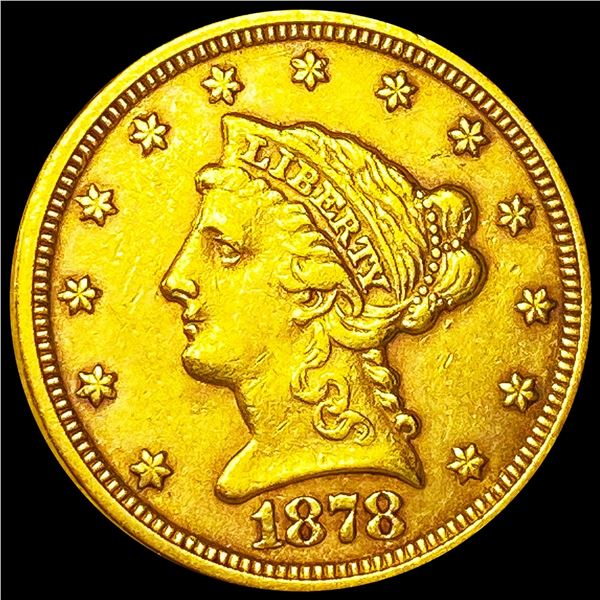 1878 $2.50 Gold Quarter Eagle LIGHTLY CIRCULATED