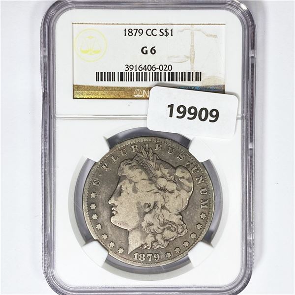 1879-CC Morgan Silver Dollar NGC G6