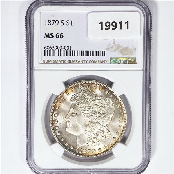 1879-S Morgan Silver Dollar NGC MS66