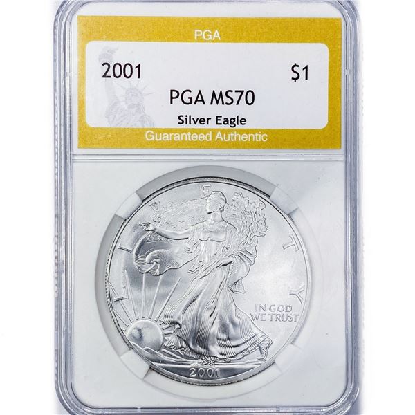 2001 American Silver Eagle PGA MS70