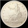 Image 1 : 1877-S CHOP Silver Trade Dollar ABOUT UNC