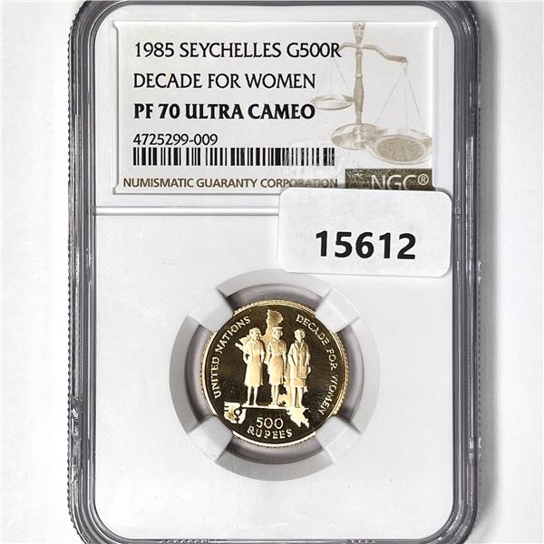 1985 Seychelles G500R Decade For Women NGC PF70