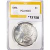 Image 1 : 1896 Morgan Silver Dollar PGA MS65
