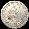 Image 1 : 1854 Arrows Seated Liberty Quarter LIGHTLY CIRC